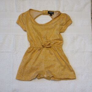 Polka Dot Yellow Romper for Kids